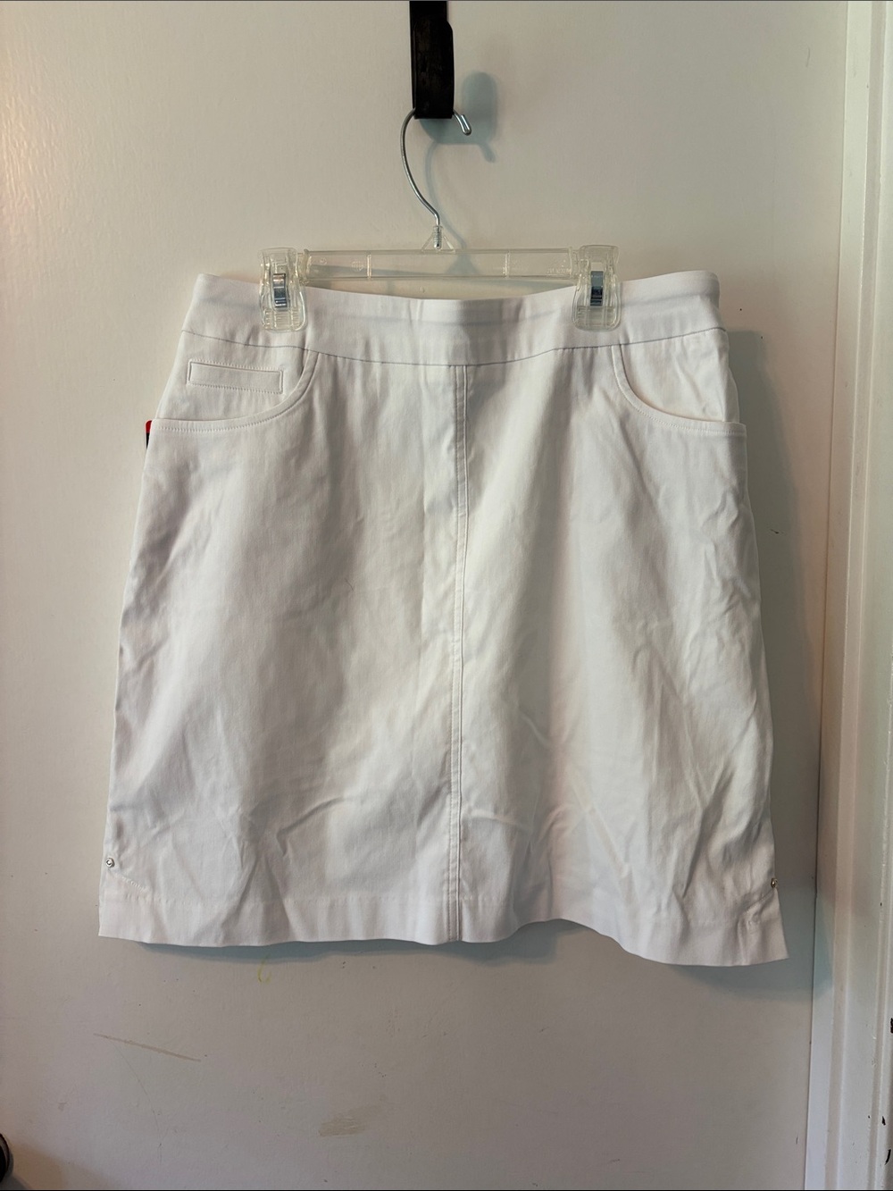 Hilary Radley White A-Line Skirt with Tag